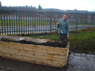 Our finished potato Holder